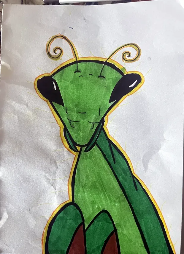 Dibujo original de Jesús: Indi